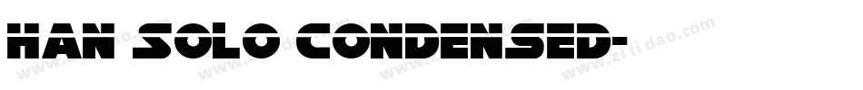 Han Solo Condensed字体转换